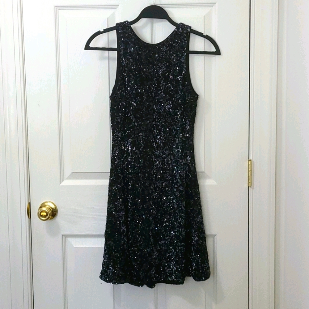 Sequined Mini Cocktail Dress